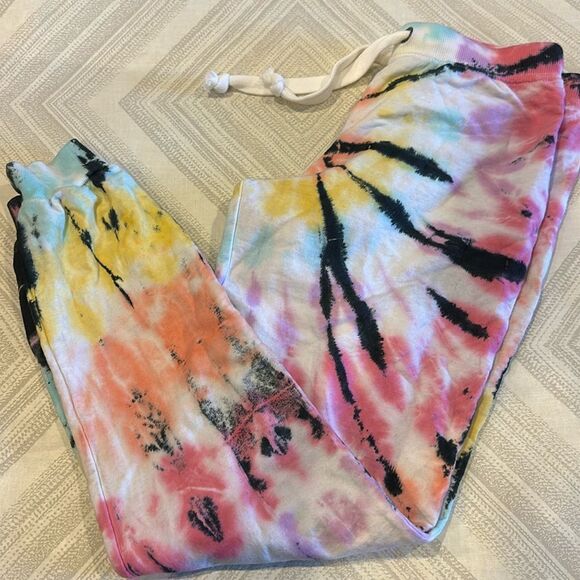 Prince Peter Collection Women’s Tie Dye Colorful Drawstring Joggers - Size S - Picture 1 of 7